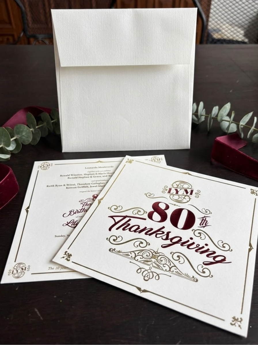Milestone invitation suite – with response card and envelope