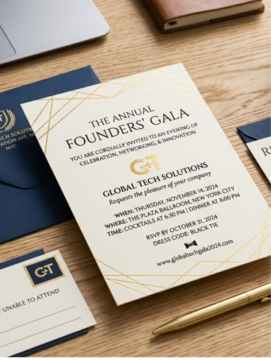 Corporate event invitation – clean and professional