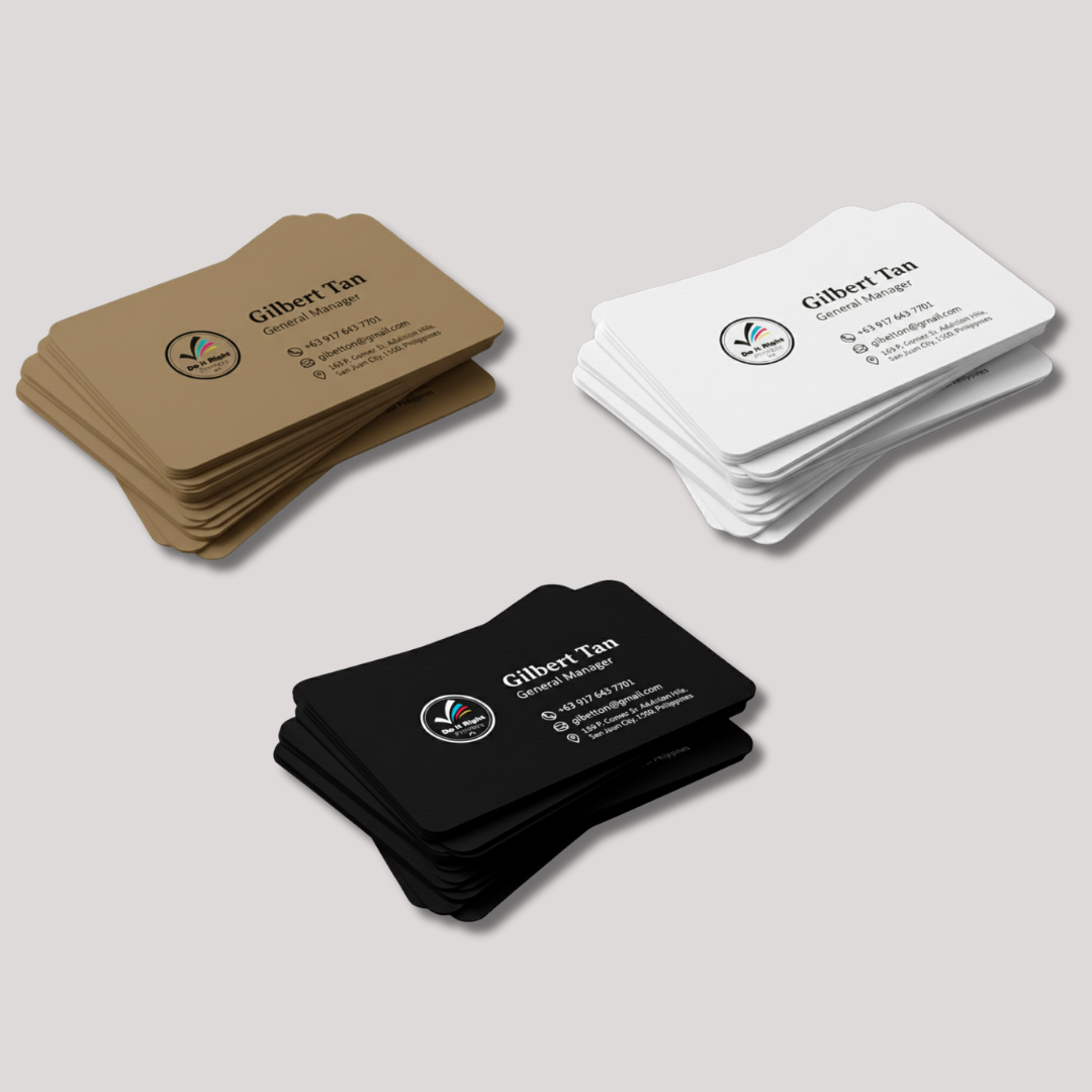 Premium custom calling cards with foil stamping for business professionals