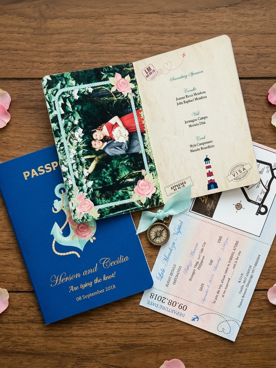 Custom invitation – deckle edge and hand-torn paper