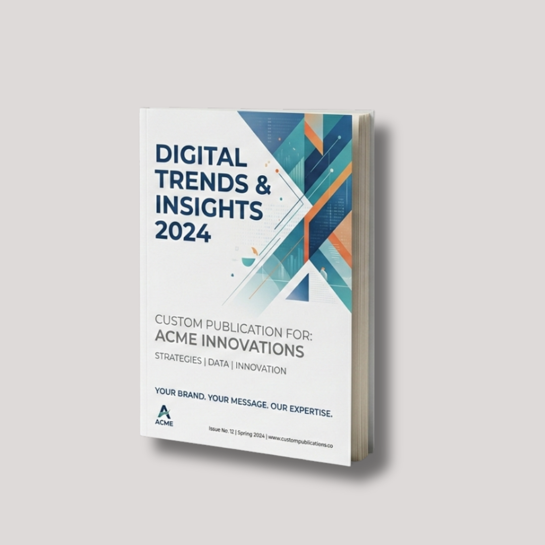 Custom publication printing – portfolios, specialized layouts, full-color