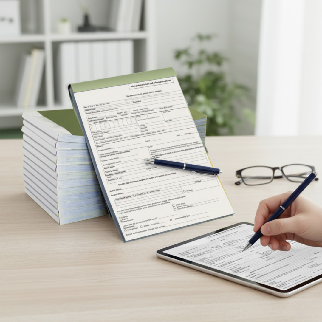 Custom carbonless forms and receipt pads for business operations