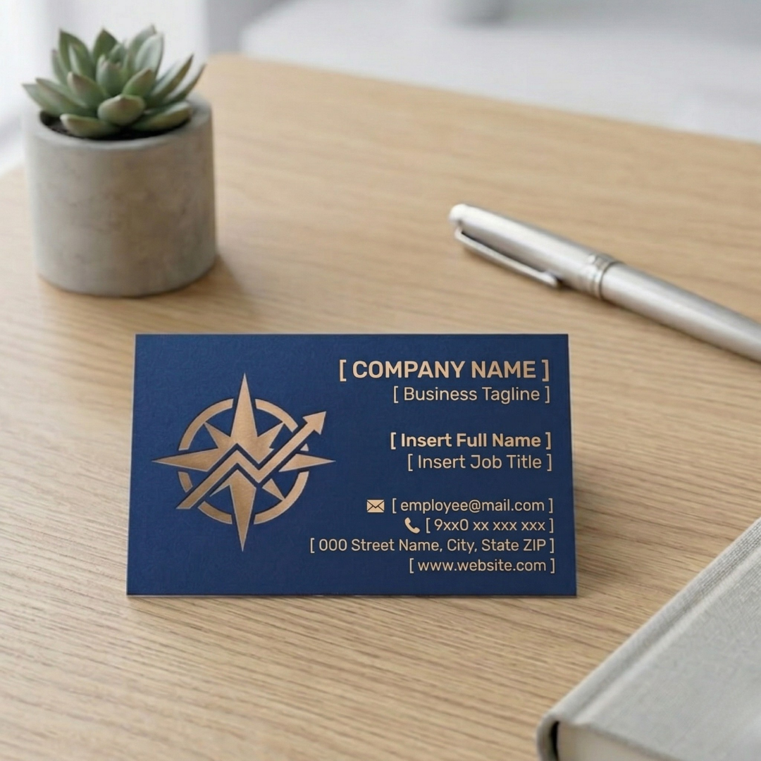 Matte laminated business card - smooth glare-free protective finish