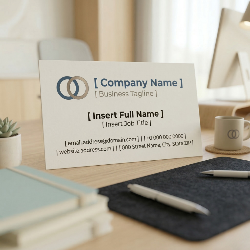 Offset printed business card - consistent color professional quality for large orders