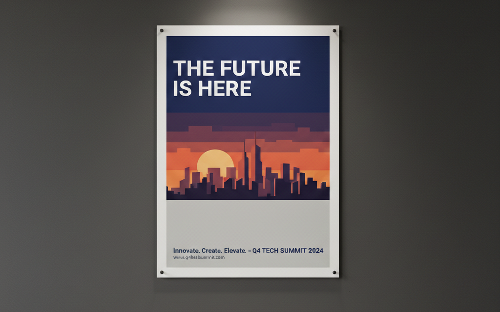 Custom standard poster for indoor displays - large format printing