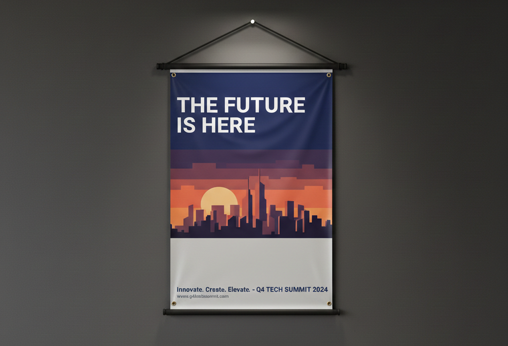 Heavy-duty outdoor vinyl banner for storefronts and events - large format printing