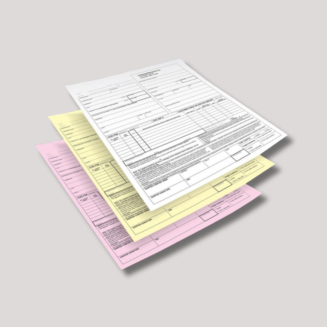 Official receipt BIR accredited printer with serialized carbonless numbering for VAT and non-VAT business transactions